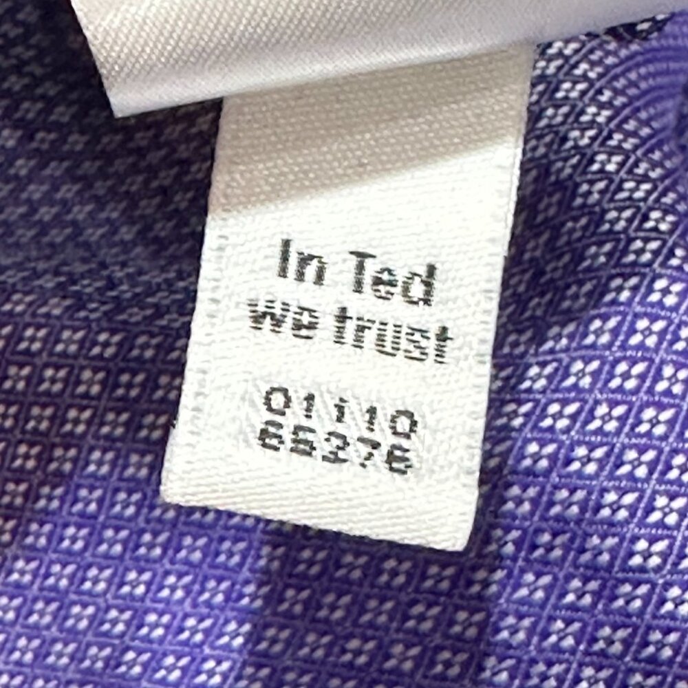 Ted Baker Endurance Long Sleeve Button Up Dress Shirt Flip Cuff Size 15.5 32/33 - Picture 9 of 9